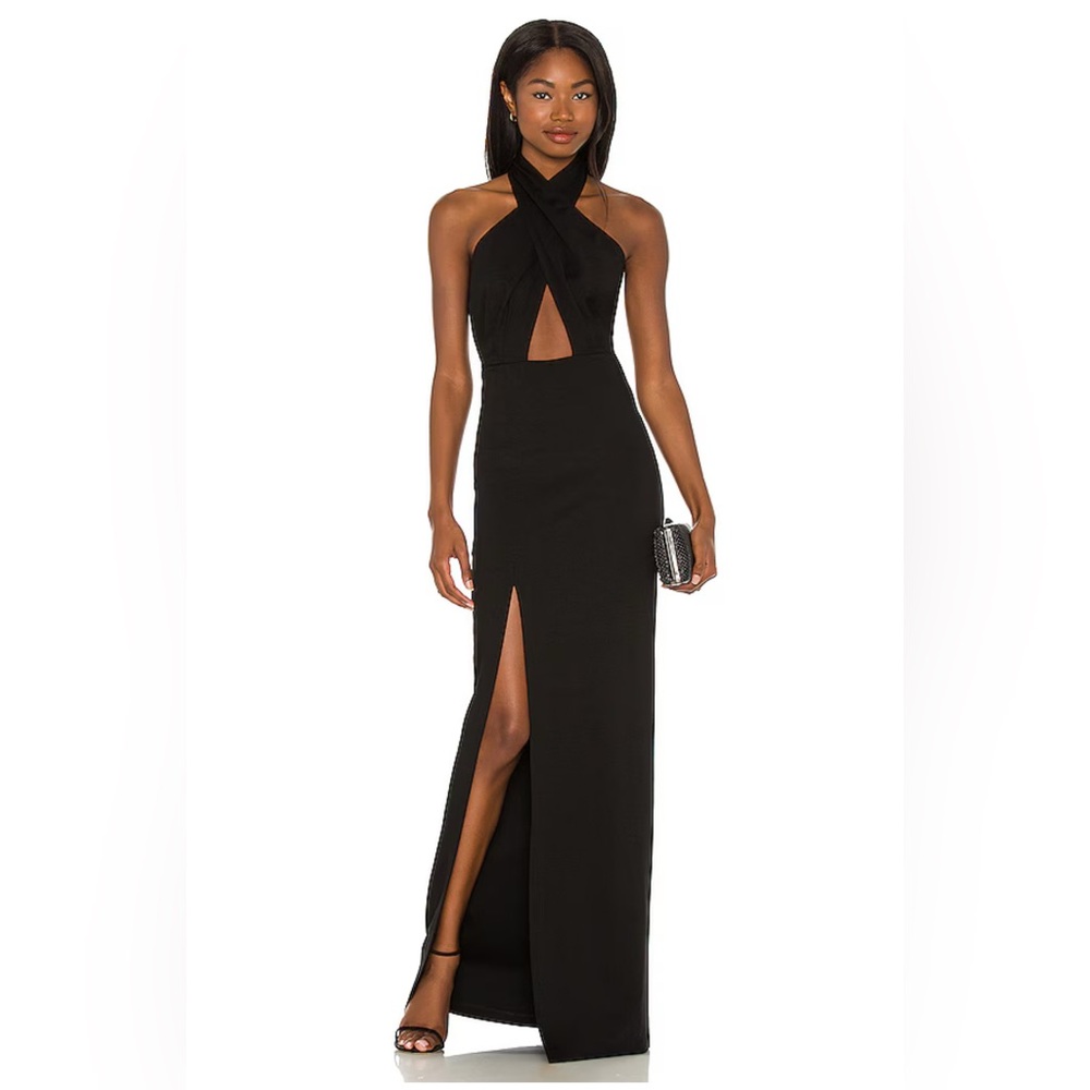 Amanda Uprichard X REVOLVE Zahara Gown in Black | size x-small | never worn